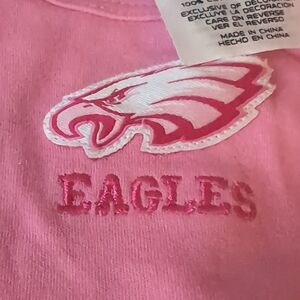 NFL Pink Philadelphia Eagles Team Apparel Onesie